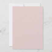 Blush Mint Wilde Bloem Bruiloft Kaart (Achterkant)