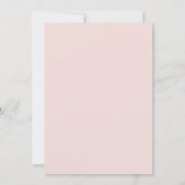 Blush Mint Winged Trouw Kaart (Achterkant)