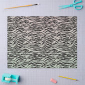 Blush Mint Zwart Zebra Print Glitzy Stippen Ombre Tissuepapier (Craft)