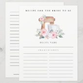 Blush Mixer Floral Recipe Request Vrijgezellenfees (Voorkant / Achterkant)