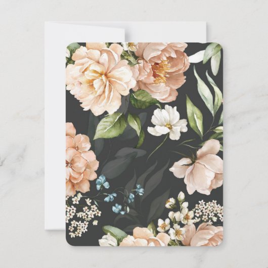 Blush Modern Arch Initialen Multi Events RSVP-kaar (Achterkant)