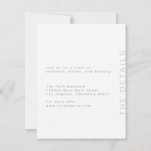 Blush Modern Enclosure Kaart (Voorkant)