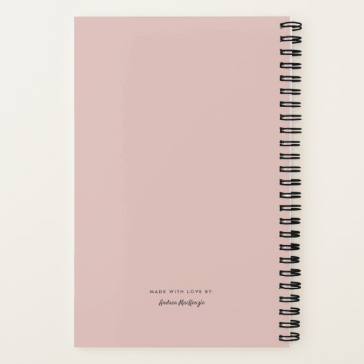 Blush Modern Gallery Tien Photo Collage Notitieboe Notitieboek (Achterkant)