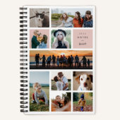 Blush Modern Gallery Tien Photo Collage Notitieboe Notitieboek (Voorkant)