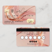Blush Modern Loyalty Kaart Credit Kaart Stijl Visitekaartje (Voorkant / Achterkant)