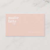 Blush | Modern minimalistische legant professional Visitekaartje (Voorkant)