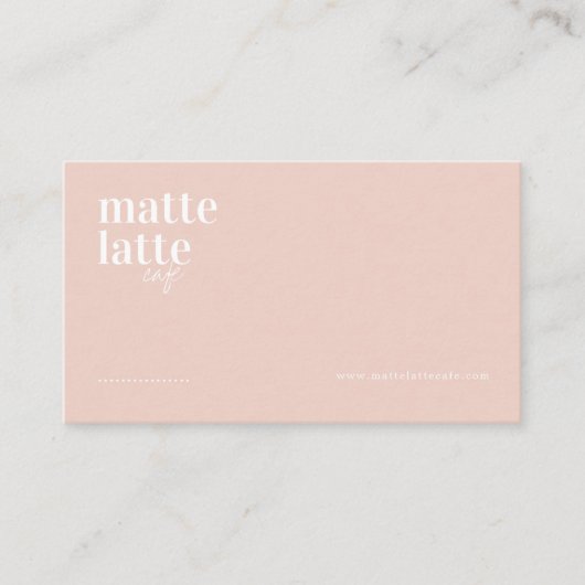 Blush | Modern minimalistische legant professional Visitekaartje (Voorkant)
