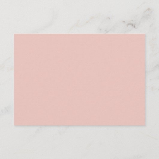 Blush Modern Photo Gold bladeren receptie Informatiekaartje (Achterkant)