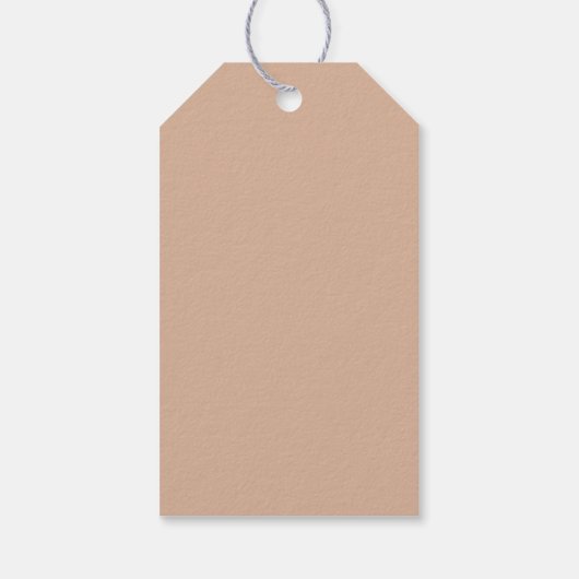Blush Modern Script Minimalist Baptisme Hartelijk Cadeaulabel (Achterkant)