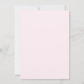 Blush Modern Wedding Invitation Kaart (Achterkant)