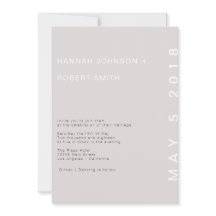 Blush Modern Wedding Invitation