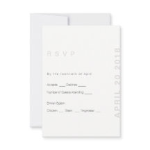 Blush Modern Wedding RSVP-kaart