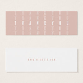 Blush Moderne kleine bedrijven - Hartelijk dank vo Mini Visitekaartjes