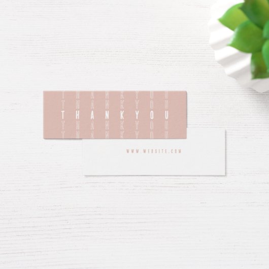 Blush Moderne kleine bedrijven - Hartelijk dank vo Mini Visitekaartjes (Bureau)