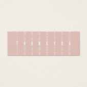 Blush Moderne kleine bedrijven - Hartelijk dank vo Mini Visitekaartjes (Voorkant)