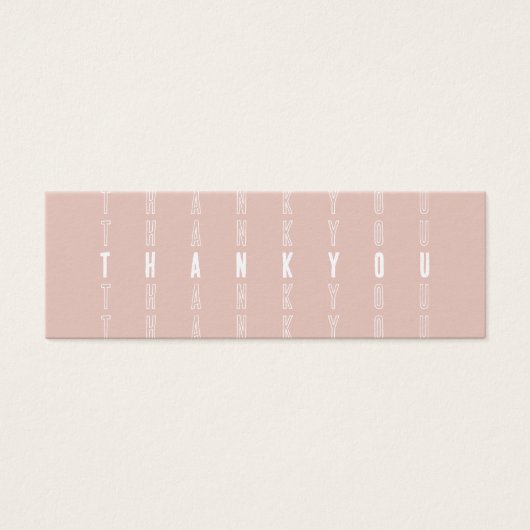 Blush Moderne kleine bedrijven - Hartelijk dank vo Mini Visitekaartjes (Voorkant)