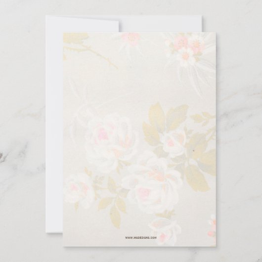  Blush Moederdag Brunch Tea Party Kaart (Achterkant)