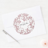 Blush Monogram Bruiloft Stickers & Envelope Seals (Envelop)