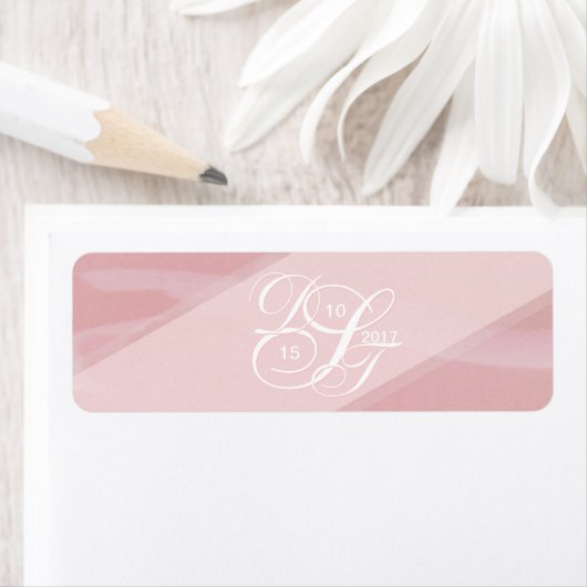 Blush monogram labels (Insitu)