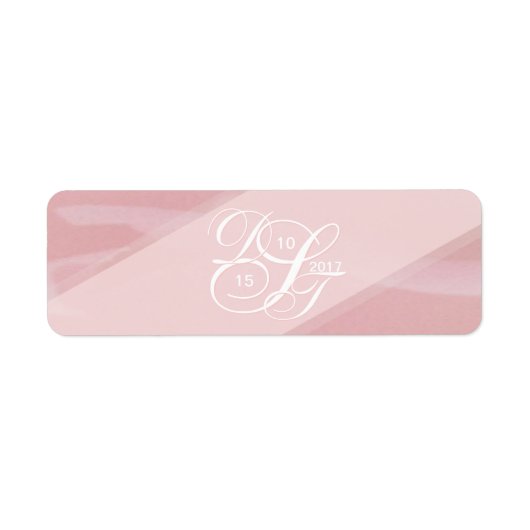 Blush monogram labels (Voorkant)