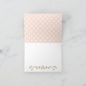 BLUSH MONOGRAM LIEFDE DUIVEN BRUIDSPAREN TROUWEN B BEDANKKAART (Binnen)