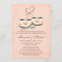 Blush Monogrammed Koffie Cup Hart Koppels Douche