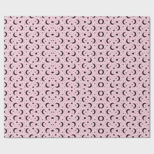blush moon magic wrapping paper cadeaupapier (Vlak)