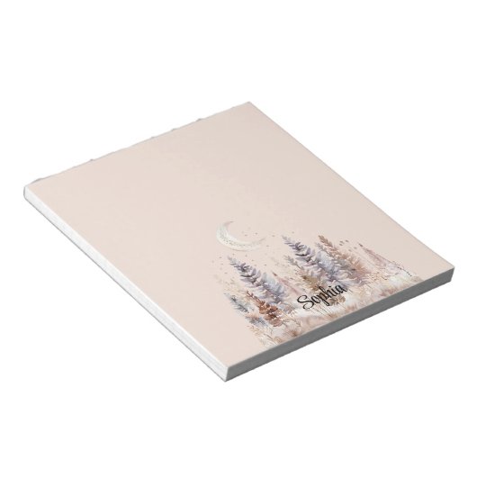 Blush Moon Purple Trees Notitieblok (Schuin)