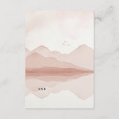 Blush Mountain Range Bestemming Bruiloft Details Informatiekaartje (Achterkant)