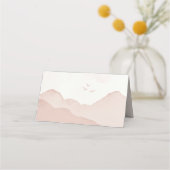 Blush Mountain Range Landschap Trouwplaats Kaart Plaatskaartje (Achterkant)