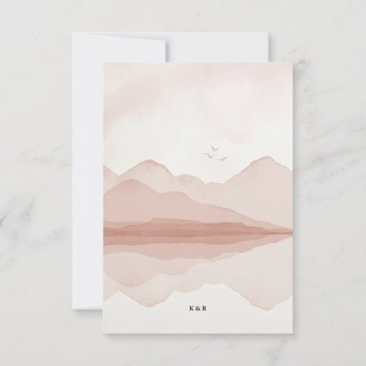 Blush Mountain Range Sla de datum op Kaart (Achterkant)