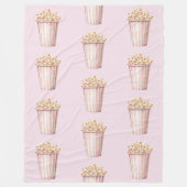 Blush Movie Time Popcorn Fleece Deken (Voorkant)