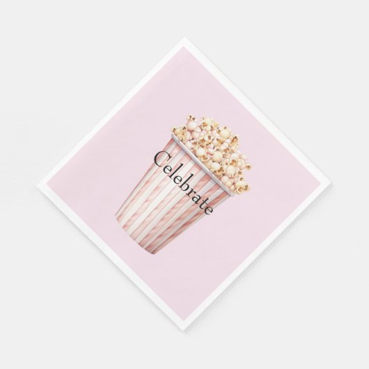 Blush Movie Time Popcorn Servet (Hoek)