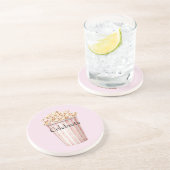 Blush Movie Time Popcorn Zandsteen Onderzetter (Zijkant)