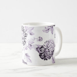 Blush Mulberry & White Floral Toile No.2 Koffiemok