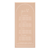 Blush Multi Photo Arch Beauty Business Price List Reclamekaart (Achterkant)