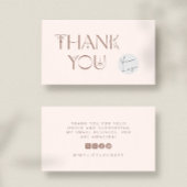Blush Mystical dank u kleine bedrijf branding Visitekaartje