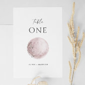 Blush mystieke maan | Elegante hemelse bruiloft Kaart