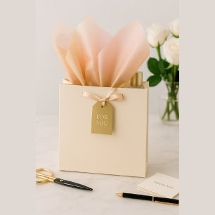 Blush naar Goud Ombre Glans Luxe Tissuepapier