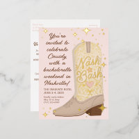 Blush Nash Bash Cowgirl Boot Bachelorette Party