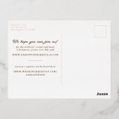 Blush Nash Bash Cowgirl Boot Bachelorette Party Folie Uitnodiging Briefkaart (Achterkant)