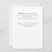 Blush Nash Bash Cowgirl Boot Bachelorette Party Kaart (Achterkant)