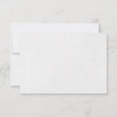 Blush Navy Blauw Zachte Pastel Roze Bloemen Huweli RSVP Kaartje (Achterkant)