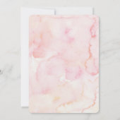 Blush & Navy Bloemen & Eucalyptus Meisje 1e verjaa Kaart (Achterkant)