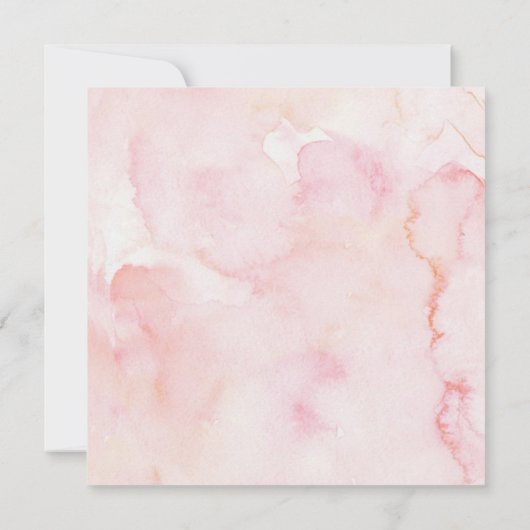 Blush Navy Bloemen Greenery Meisje 3e Verjaardagsf Kaart (Achterkant)