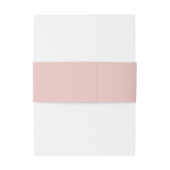 Blush Navy Blue Modern Script Weddenschap Uitnodigingen Wikkel (Achterkant Voorbeeld)