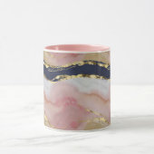 Blush, Navy, Gold Marble Mok (Midden)