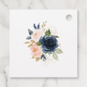 Blush & Navy Kentucky Derby Wedding Bedankjes Labels (Achterkant)