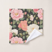 Blush Noir Roos Harmony Soft Pastel Rozen Bad Handdoek (Wasdoekje)