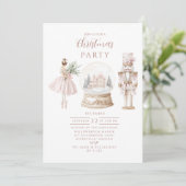 Blush Notenkraker Kerst Kaart (Staand voorkant)